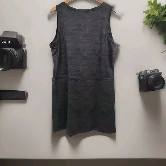 Member's Mark Women's Tank Favorite Soft Pullover Dress Black Camouflage Size XL - Picture 2 of 7